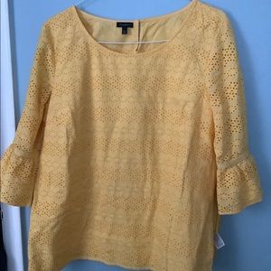 Trendy Yellow Top from Talbots